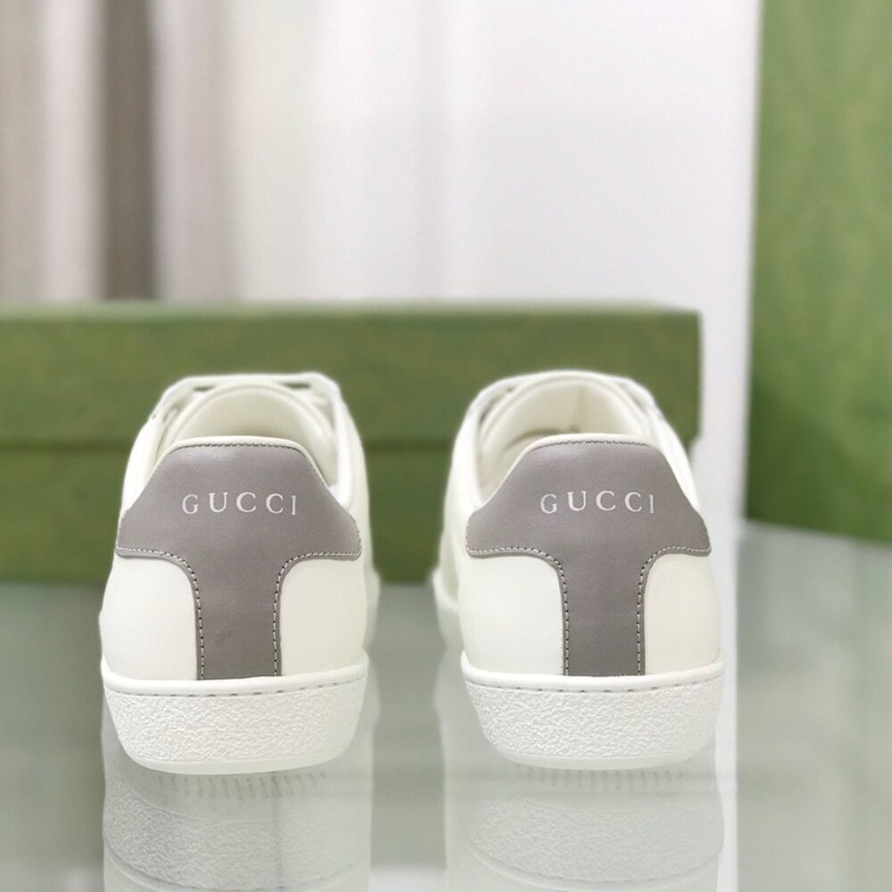 Women's white and gray sneakers shoes of Gucci - Picture 4 of 4
